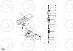 4313 Remote control valve pedal EW55B, Volvo Construction Equipment