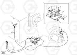 76724 Working hydraulic, quick fit on upper frame EW55B, Volvo Construction Equipment