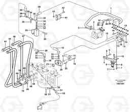 4287 Hydraulic system, feed line EW180B, Volvo Construction Equipment