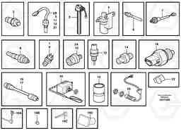 35825 Sensors, reference list L180D HIGH-LIFT, Volvo Construction Equipment