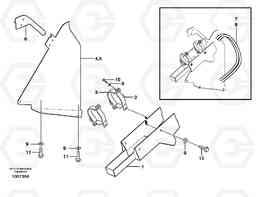 19903 Hose protection, lift cylinder L120E S/N 19804- SWE, 66001- USA, 71401-BRA, 54001-IRN, Volvo Construction Equipment