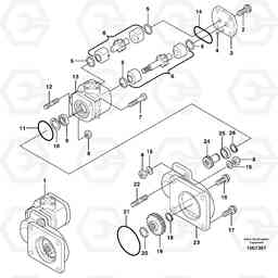 10784 Charge pump MC70, Volvo Construction Equipment