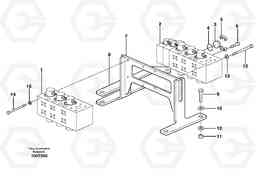 36314 Main valve assembly with fitting parts EW140B, Volvo Construction Equipment
