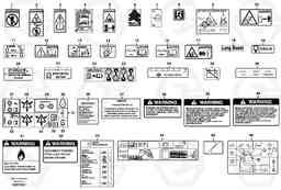 44353 Illustrations of sign plates and decals L330D, Volvo Construction Equipment