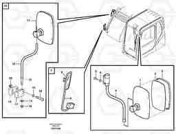 56497 Rear view mirror EW160B, Volvo Construction Equipment