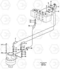 3021 Boom swing system EW140B, Volvo Construction Equipment