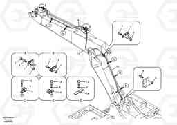 46989 Working hydraulic, oil leak on adjustable boom EC160B, Volvo Construction Equipment