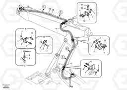 22742 Working hydraulic, quickfit on adjustable boom EC160B PRIME S/N 12001-, Volvo Construction Equipment