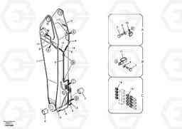 17266 Boom and grease piping, adjustable 1st EC180B, Volvo Construction Equipment