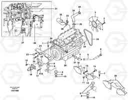 67355 Engine mounting MC90, Volvo Construction Equipment