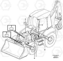 44853 Product identification plate BL70, Volvo Construction Equipment