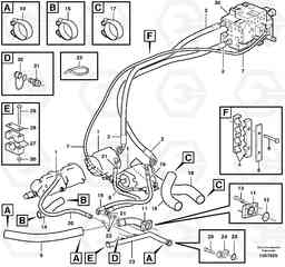 67609 Hydraulic system, motor unit A30D S/N -11999, - 60093 USA S/N-72999 BRAZIL, Volvo Construction Equipment