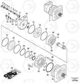 7582 Travel motor MC110, Volvo Construction Equipment