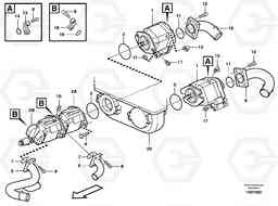 91547 Hydraulic pump with fitting parts A30D S/N -11999, - 60093 USA S/N-72999 BRAZIL, Volvo Construction Equipment