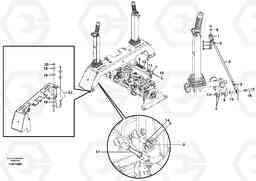 7588 Forward/reverse/auxilary control lever MC110, Volvo Construction Equipment