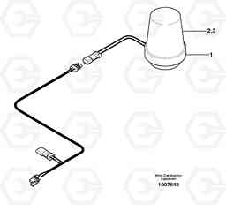 8023 Rotating beacon MC80, Volvo Construction Equipment