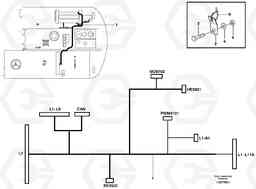 27954 Cable harness, Diesel engine, L1 EW140B, Volvo Construction Equipment