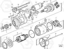 15858 Starter motor A35D, Volvo Construction Equipment