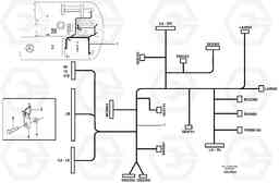 27960 Cable harness, L8 EW140B, Volvo Construction Equipment