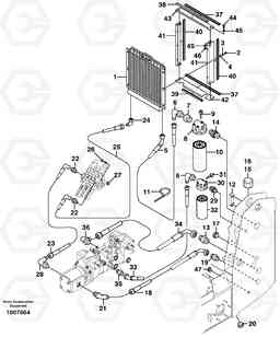 8851 Supply/return and Cooling Circuits MC90, Volvo Construction Equipment