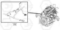 21257 Cable harness, engine MC80, Volvo Construction Equipment