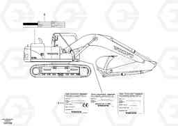 43025 Product identification plate EC180B PRIME S/N 12001-, Volvo Construction Equipment