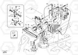 16605 Servo system, pump piping and filter mount. EC135B SER NO 20001-, Volvo Construction Equipment