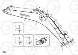 60951 Boom and grease piping EC135B SER NO 20001-, Volvo Construction Equipment