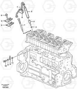 13773 Fuel lines, injectors EW140B, Volvo Construction Equipment