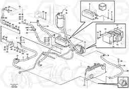 105937 Oil cooler, rear, motor circuit. L150E S/N 6005 - 7549 S/N 63001 - 63085, Volvo Construction Equipment