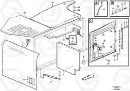 11935 Door, engine, right EW140B, Volvo Construction Equipment