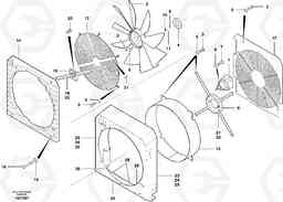 33946 Fan and fan guard G700B MODELS S/N 35000 -, Volvo Construction Equipment