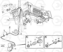 38614 Cable harness for 3rd and 4th function. L180E S/N 5004 - 7398 S/N 62501 - 62543 USA, Volvo Construction Equipment