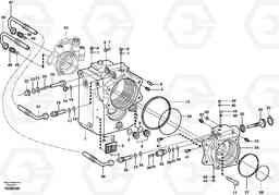 8636 Rear axle, Gear box EW140B, Volvo Construction Equipment