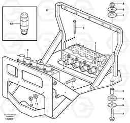 11539 Main valve assembly with fitting parts EC160 SER NO 1001-, Volvo Construction Equipment