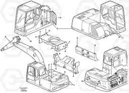 12318 Sign plates and transfer,outer location EW140B, Volvo Construction Equipment