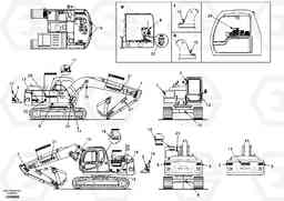 38003 Decal, outer location EC140, Volvo Construction Equipment