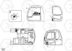 36808 Decal, inner location EC140, Volvo Construction Equipment