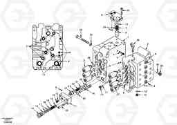 40709 Control valve with fitting parts. EC140, Volvo Construction Equipment