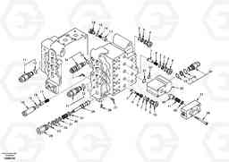 72036 Main control valve, relief valve and dipper arm holding EC140, Volvo Construction Equipment