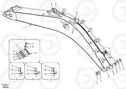 46067 Boom and grease piping, mono EC140, Volvo Construction Equipment