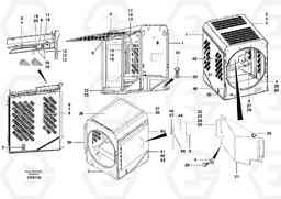 58140 Radiator housing G700B MODELS S/N 35000 -, Volvo Construction Equipment