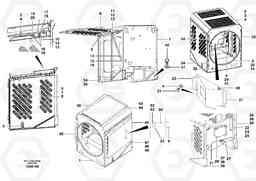 71597 Radiator housing G700B MODELS S/N 35000 -, Volvo Construction Equipment