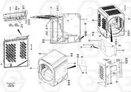 71598 Radiator housing G700B MODELS S/N 35000 -, Volvo Construction Equipment