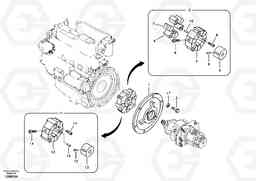 91006 Pump gearbox with assembling parts EC55B, Volvo Construction Equipment