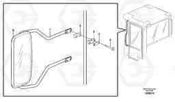 31154 Rear view mirror L70E, Volvo Construction Equipment