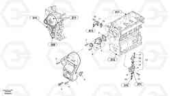 32383 Water pump, Thermostat ZL302C SER NO 2404001 -, Volvo Construction Equipment