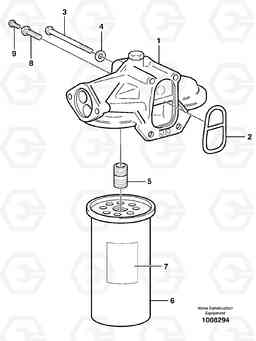 53085 Oil filter L150E S/N 6005 - 7549 S/N 63001 - 63085, Volvo Construction Equipment