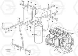 54594 Oil filter by pass L150E S/N 6005 - 7549 S/N 63001 - 63085, Volvo Construction Equipment