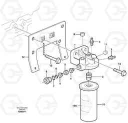 54596 Fuel filter L150E S/N 6005 - 7549 S/N 63001 - 63085, Volvo Construction Equipment